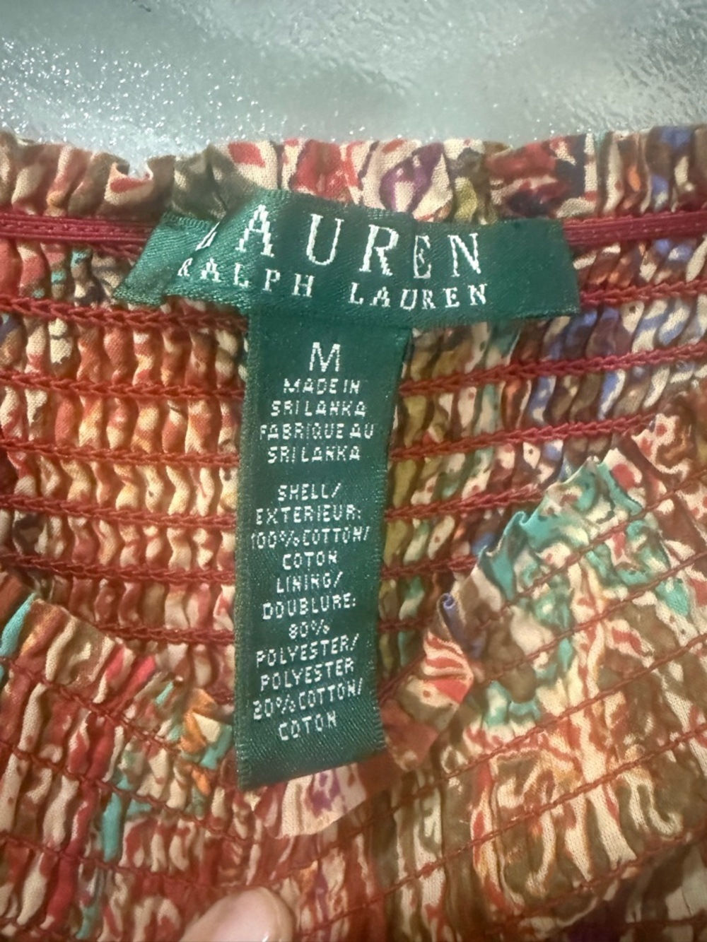 Ralph Lauren Rust Multicolor Flowy Skirt - Size Medium - Picture 2 of 4